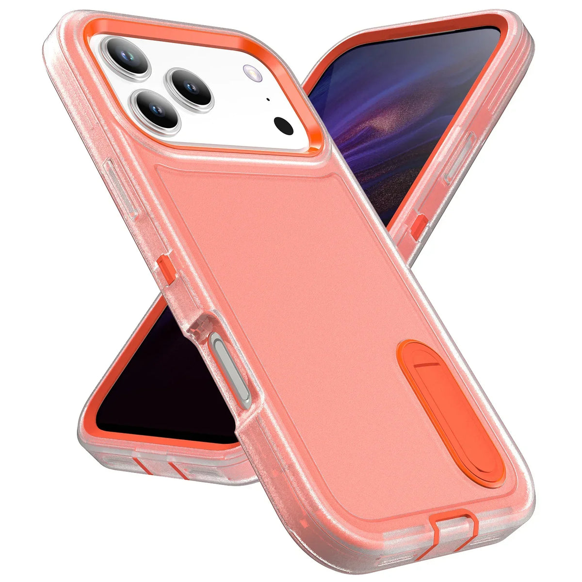 Versterkte Telefoonhoes iPhone met Standaard Schokbestendig Militair Niveau Meerdere Kleuren Bescherming