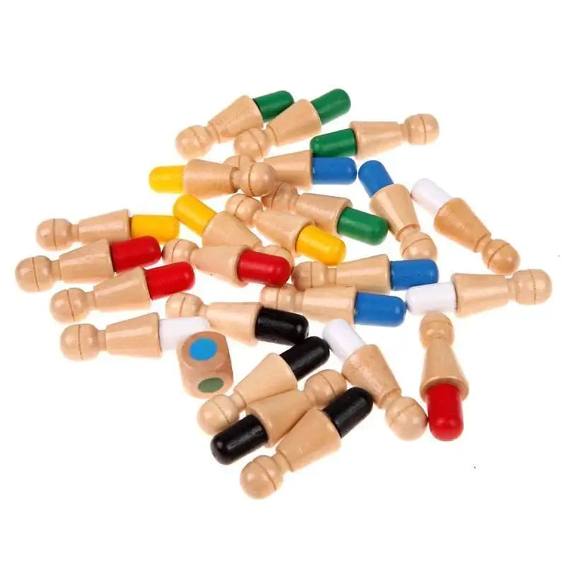 Houten Memory-Schaakspel - Educatief Denkspel voor Geheugen en Concentratie bij Kinderen - Handgemaakt Strategiespel met Natuurlijke Materialen en Veilige Verf - Perfecte Familie Spelactiviteit