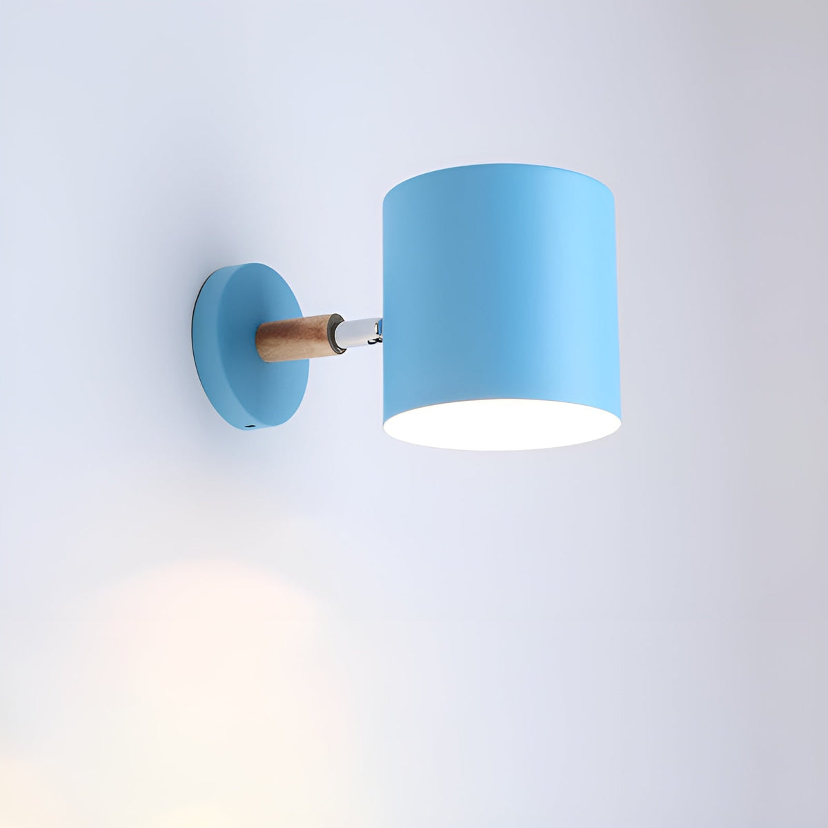 Wandlamp Metaal Hout Roze Verstelbaar 13x14 cm E27 Binnenverlichting Slaapkamer Kinderkamer Bedlamp Scandinavisch