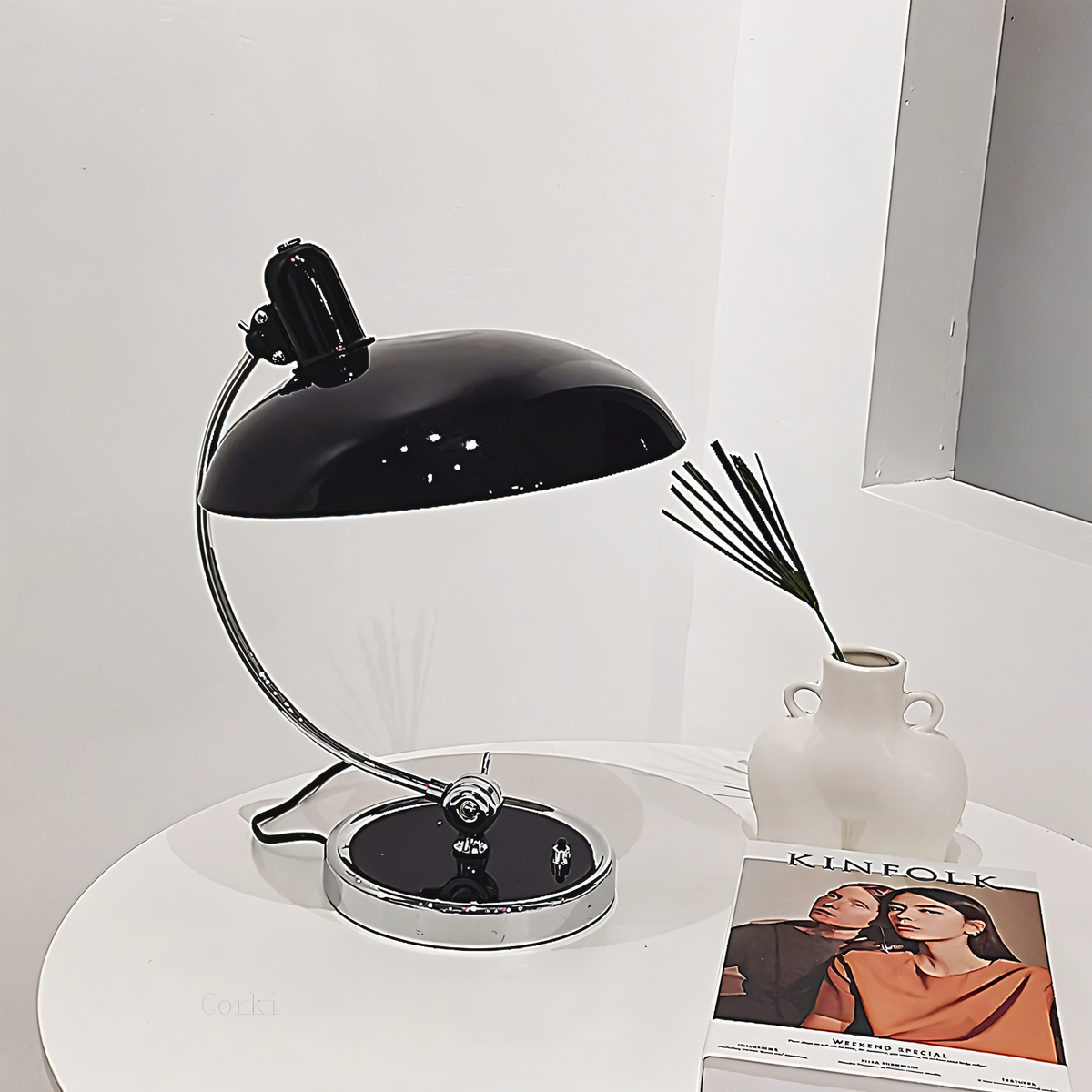 Verstelbare Tafellampen met IJzeren Kap Retro E27 Fitting Leeslamp Bureaulamp Nachtkastje Verlichting