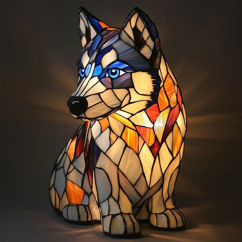 Decoratieve Hondenlamp met Uniek Motief - Sfeerverlichting voor Hondliefhebbers