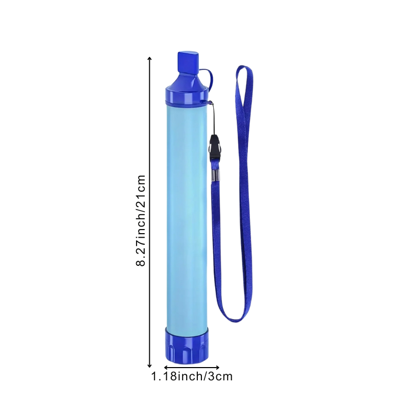Draagbare Waterfilter 4-Staps Rietje Outdoor Camping Wandelen Noodvoorziening Ultracompact Purificatie