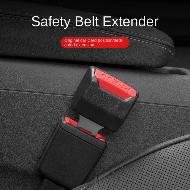 Autogordel Verlenger Clip Set 2 Stuks Zwart Kunststof Metaal Verstelbaar Voor Veiligheid Comfort Auto Reizen