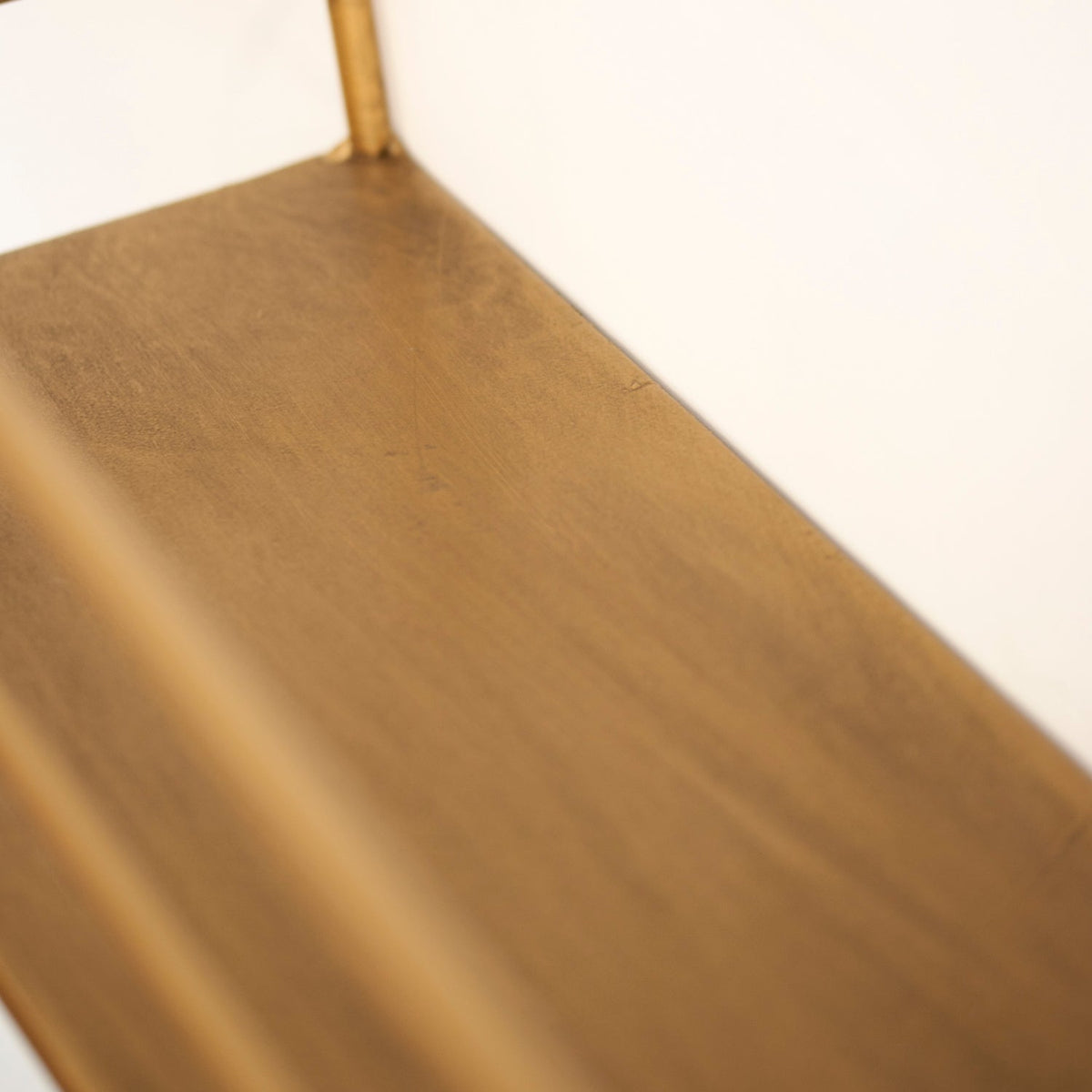 Wandplank Industrieel Metaal Messing Goud 55cm Draadframe Wandrek Woonkamer Modern
