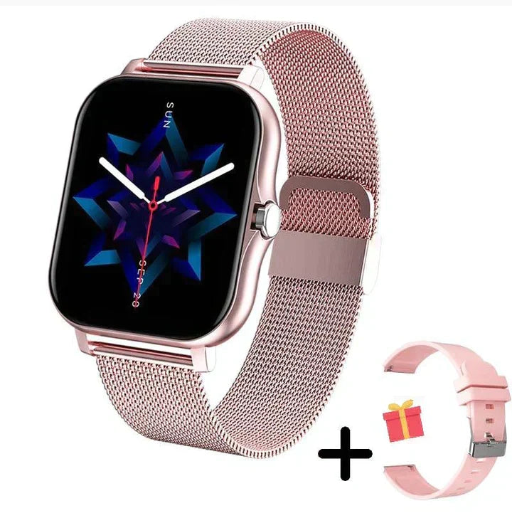 Sandsberg Smartwatch Multifunctioneel Gezondheids- & Fitness-Tracking Meerdere Kleuren | Bluetooth Hartslag Bloedzuurstof Slaapanalyse Stappenteller