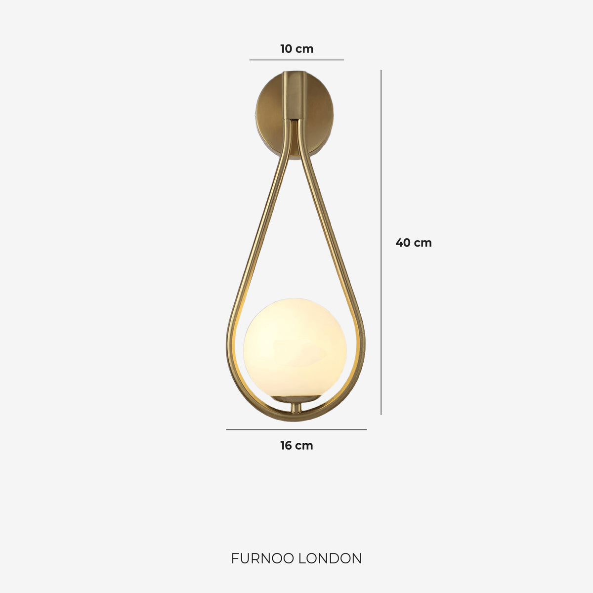 Nordische Wandlamp met Glazen Bol - Minimalistische Verlichting voor Scandinavische Interieurs