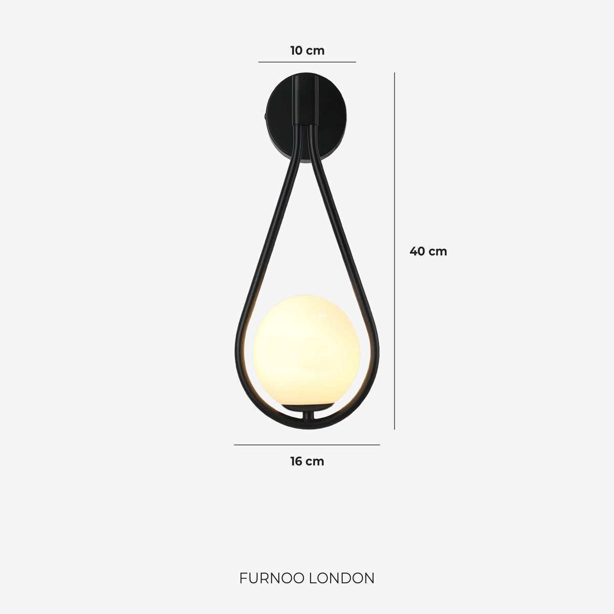 Nordische Wandlamp met Glazen Bol - Minimalistische Verlichting voor Scandinavische Interieurs