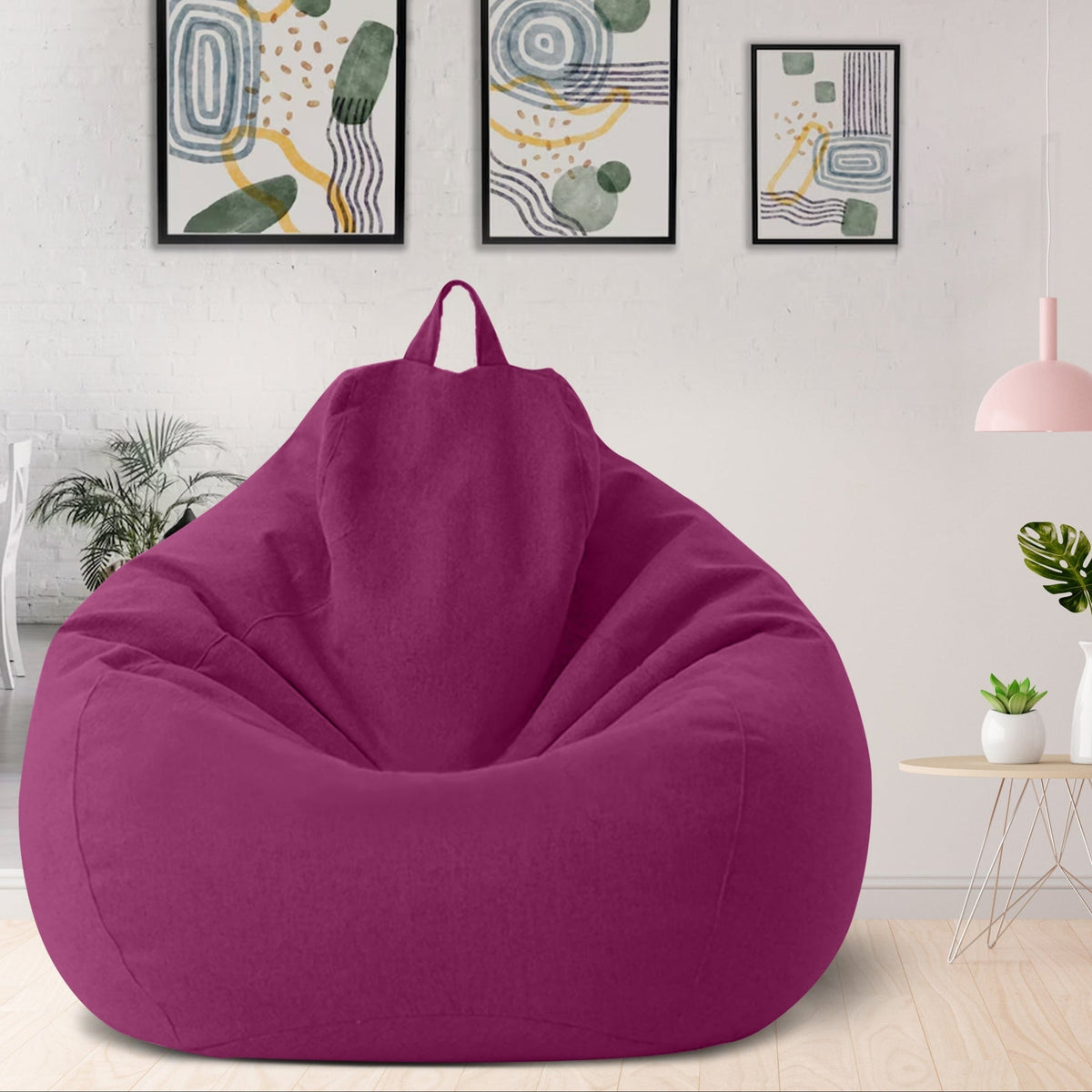 Zitzakhoes Polyester Ergonomisch Vormvast met Rits Wasbaar voor Woonkamer Slaapkamer Lounge Relaxhoek