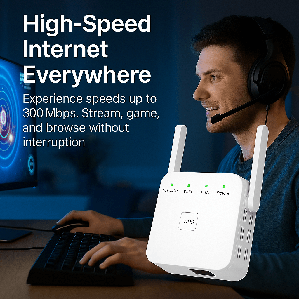 Dual-Band WiFi Signaalversterker voor Volledig Bereik in Huis