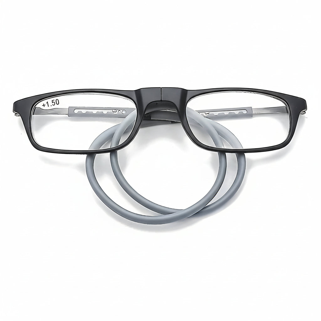Magnetische Leesbril met Nekkoord - Handsfree Lezen met Moderne Design