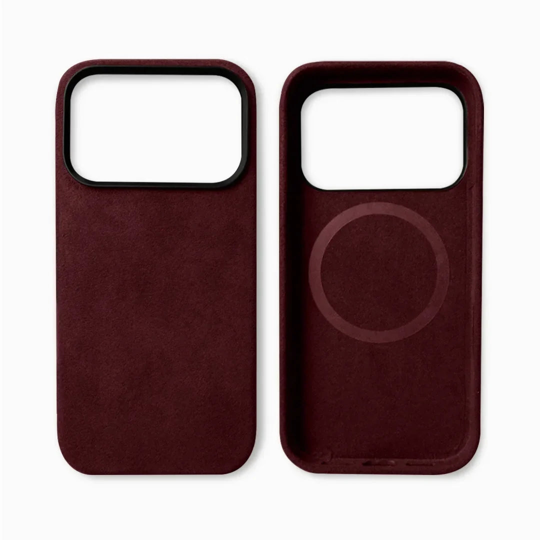 Premium Suède-Feel Telefoonhoesje iPhone - Zacht Microvezel met Shockbescherming & Krasbestendige Coating