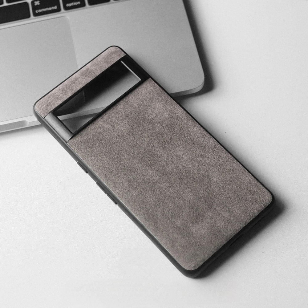 Smartphone Hoesje Alcantara voor Google Pixel Premium Bescherming Schokbestendig Microvezel Stijlvol Design