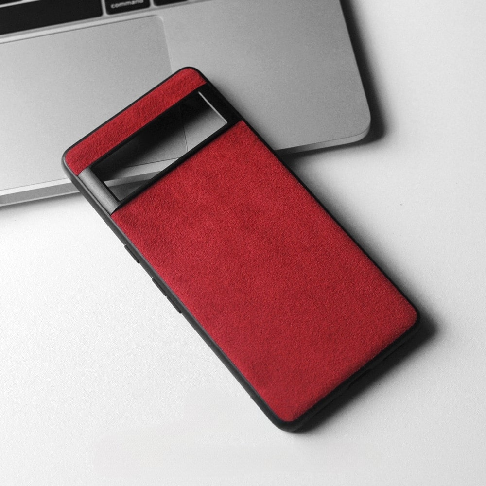 Smartphone Hoesje Alcantara voor Google Pixel Premium Bescherming Schokbestendig Microvezel Stijlvol Design