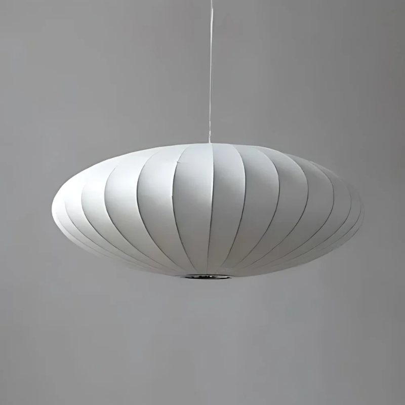 Japandi Hanglamp Zijde Wabi-Sabi Stijl - Minimalistische Kroonluchter met Natuurlijke Uitstraling 30 cm