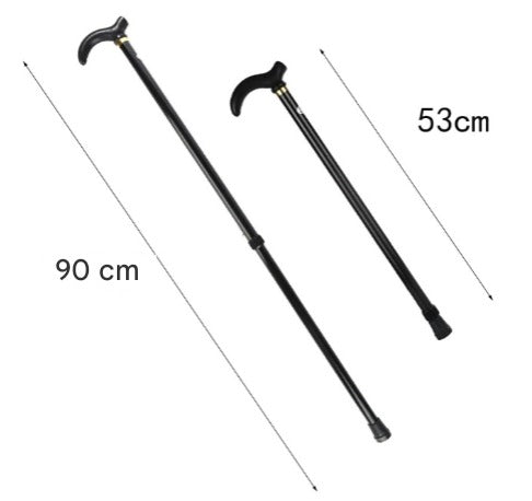 Verstelbare Wandelstok Aluminium Opvouwbaar Hoogte 53-90cm Ergonomisch Grip Antislip Steun Mobiliteit