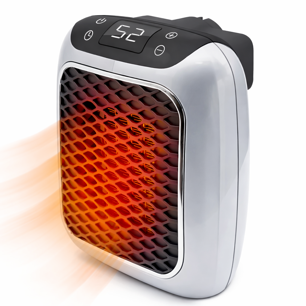 Keramische Stekkerverwarming 800W Timer Kantelbeveiliging Oververhittingsbeveiliging Stille Verwarming