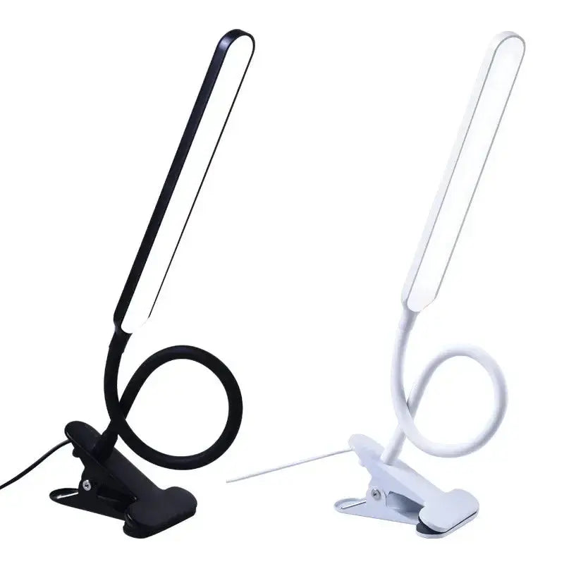 LED Klemlamp met Zwanenhals en Dimfunctie - 3 Lichtkleuren en 10 Helderheidsniveaus - Flexibele USB Bureaulamp voor Lezen en Werken