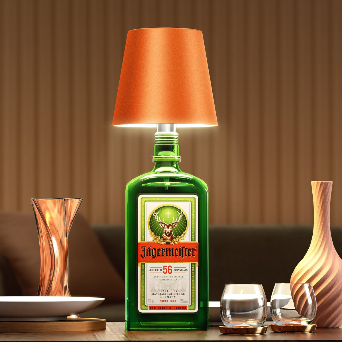 Flesverlichting Oplaadbare LED-Lamp voor Flessen - Dimbaar Nachtlampje met USB