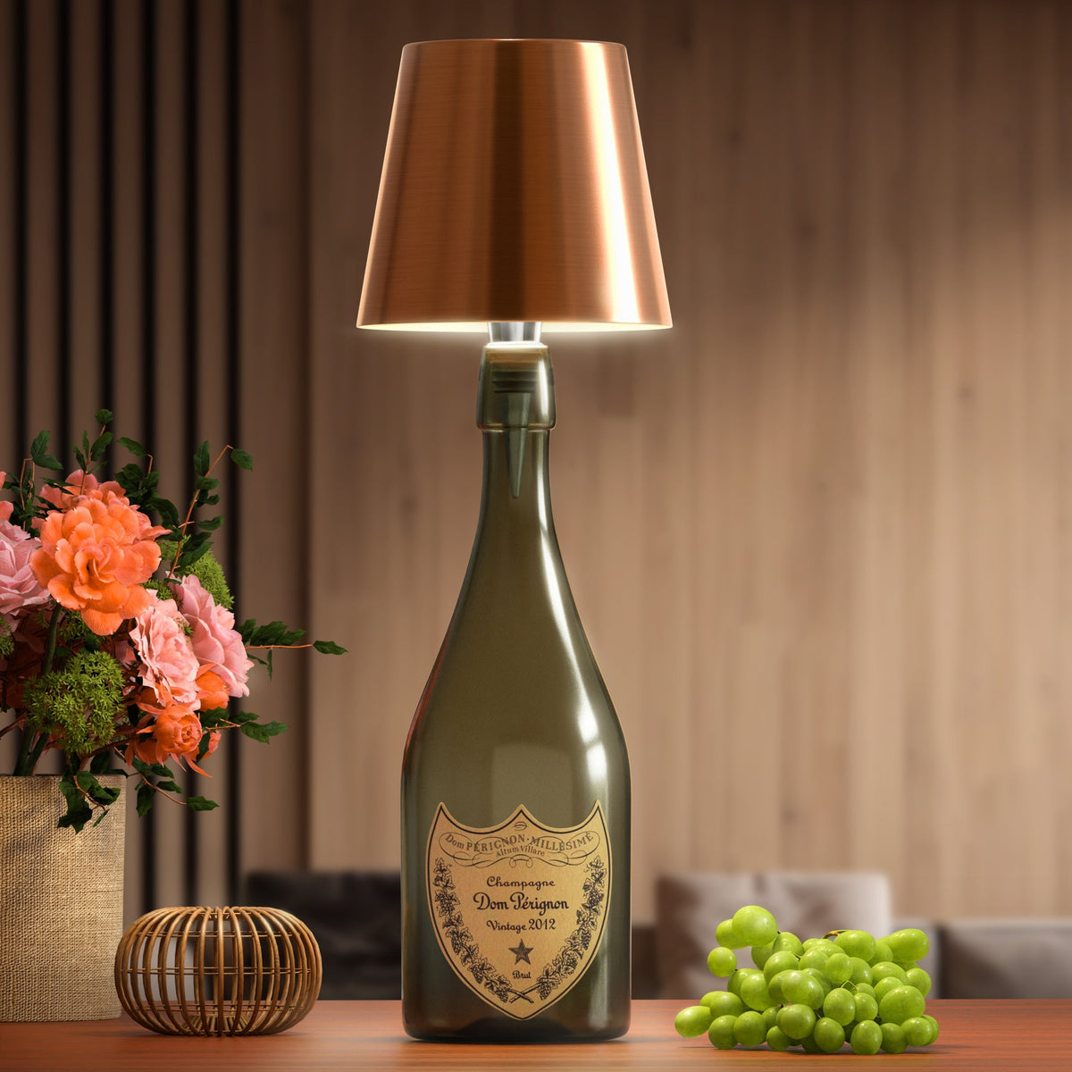 Flesverlichting Oplaadbare LED-Lamp voor Flessen - Dimbaar Nachtlampje met USB