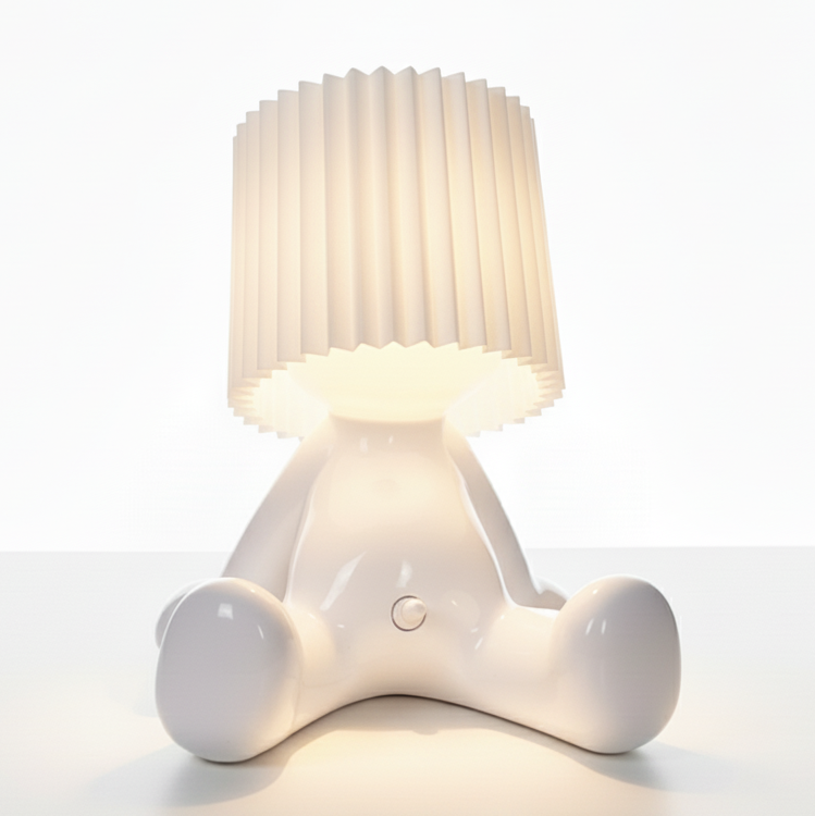 Zittende LED Tafellamp met Accu - Draadloos in 8 Kleuren