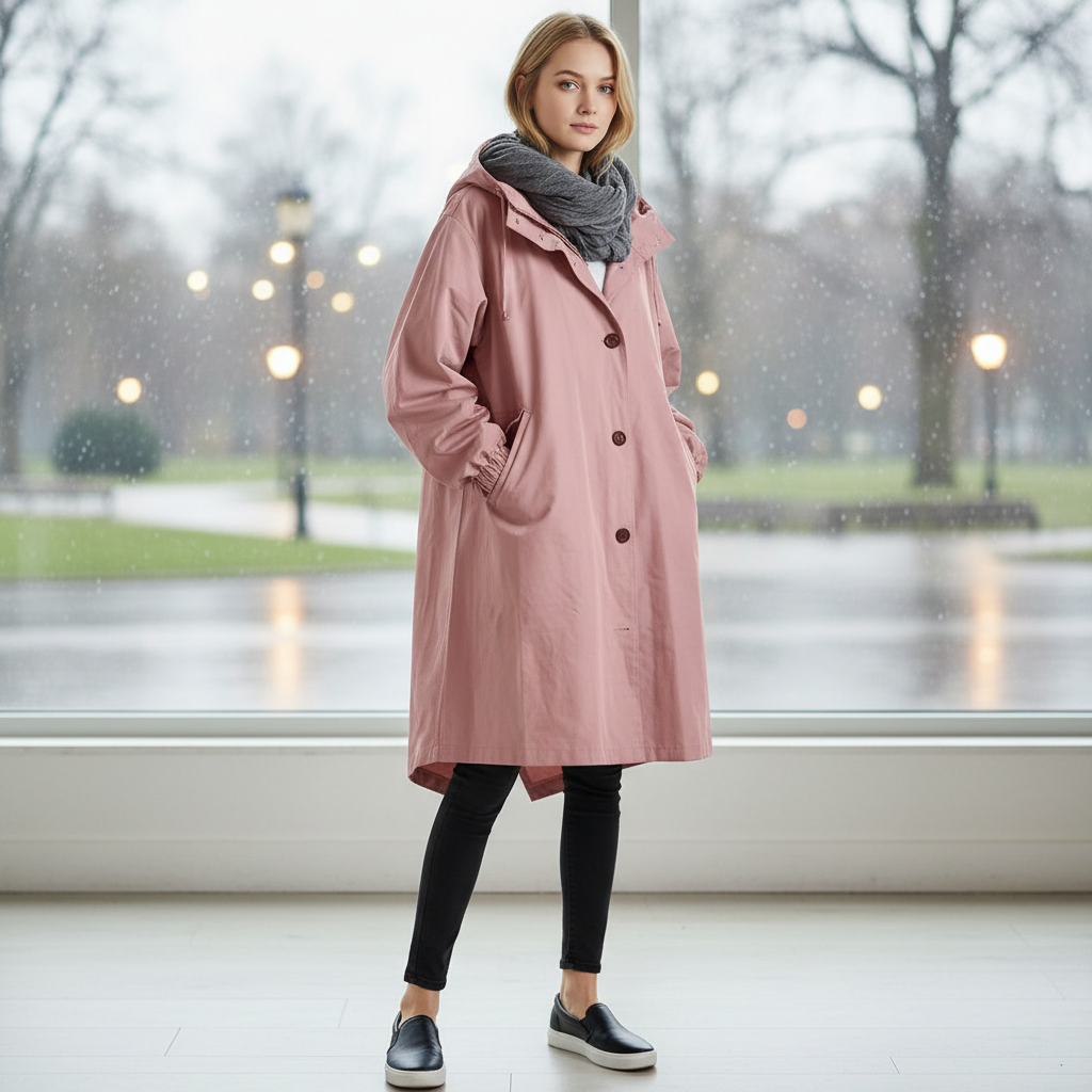 Waterafstotende Regenjas Dames Heren Oversized met Capuchon Lichtgewicht Winddicht voor Alle Seizoenen Outdoor