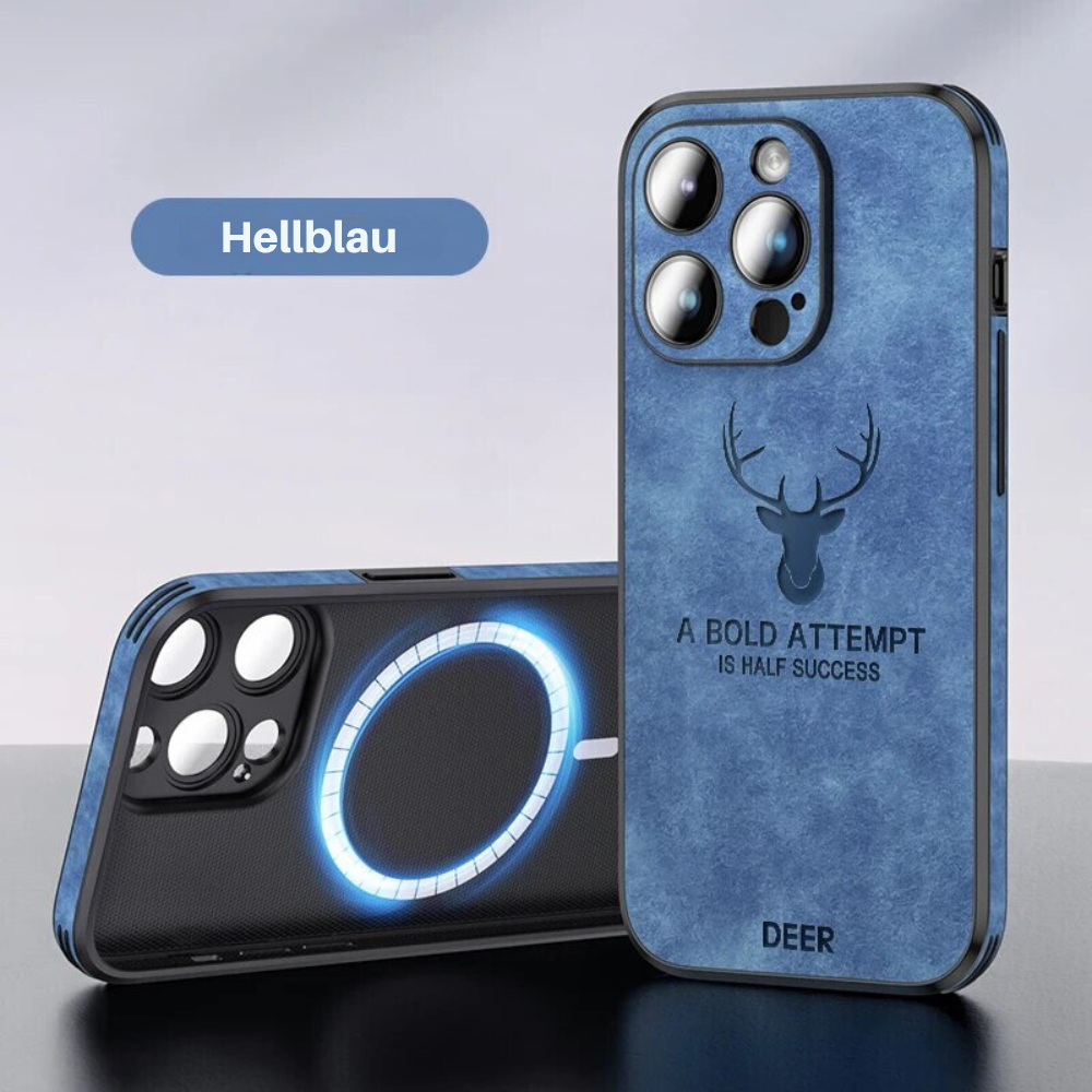 Smartphone Hoesje in Leerlook - Slank Design met Valbescheming & MagSafe-Compatibiliteit voor iPhone 16/15/14/13/12
