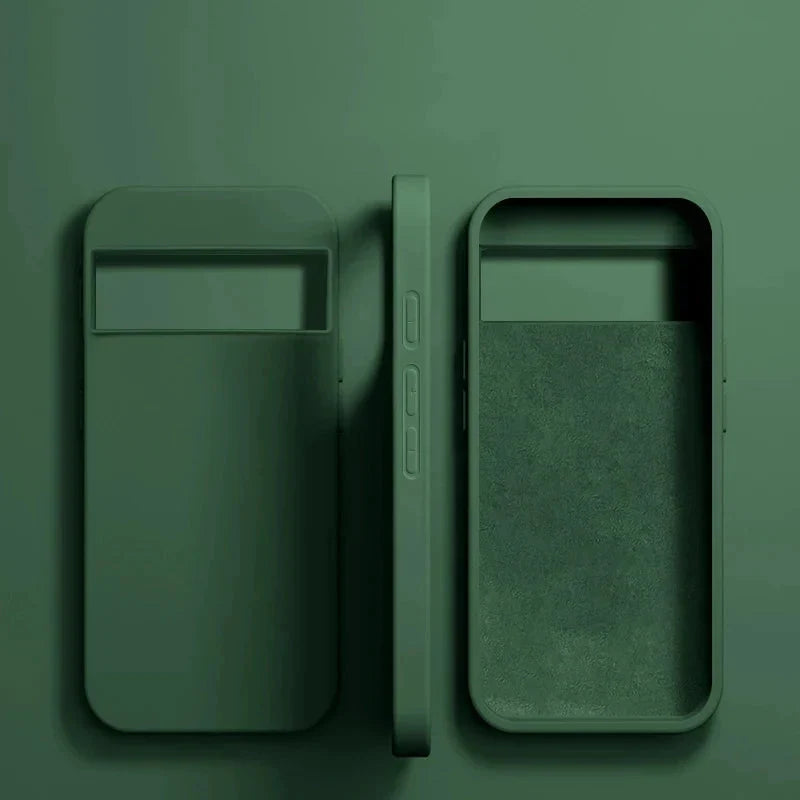 Vloeibaar Siliconen Telefoonhoesje Google Pixel Beschermhoes Draadloos Opladen Compatibel Shockproof