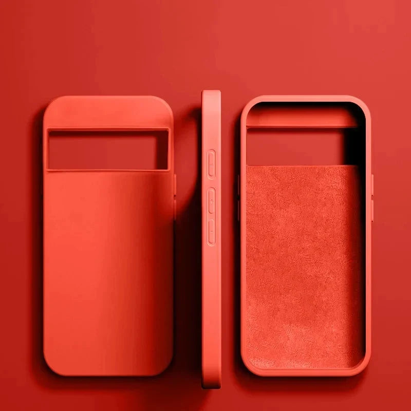 Vloeibaar Siliconen Telefoonhoesje Google Pixel Beschermhoes Draadloos Opladen Compatibel Shockproof