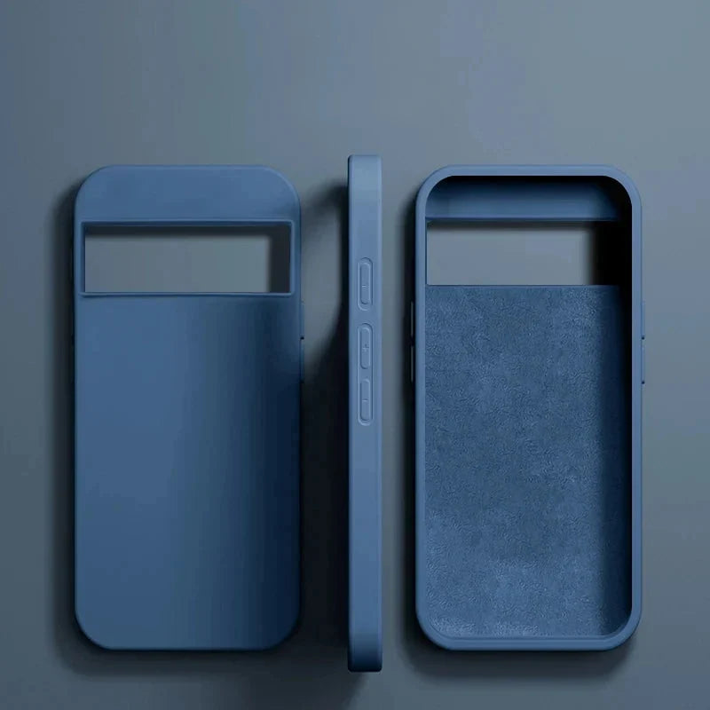 Vloeibaar Siliconen Telefoonhoesje Google Pixel Beschermhoes Draadloos Opladen Compatibel Shockproof