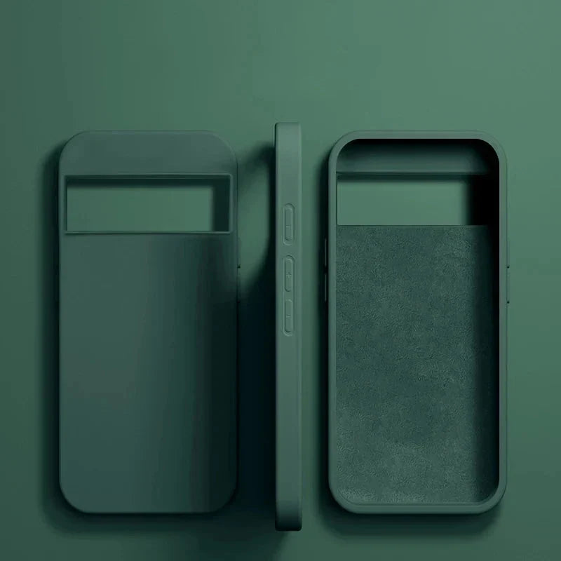Vloeibaar Siliconen Telefoonhoesje Google Pixel Beschermhoes Draadloos Opladen Compatibel Shockproof