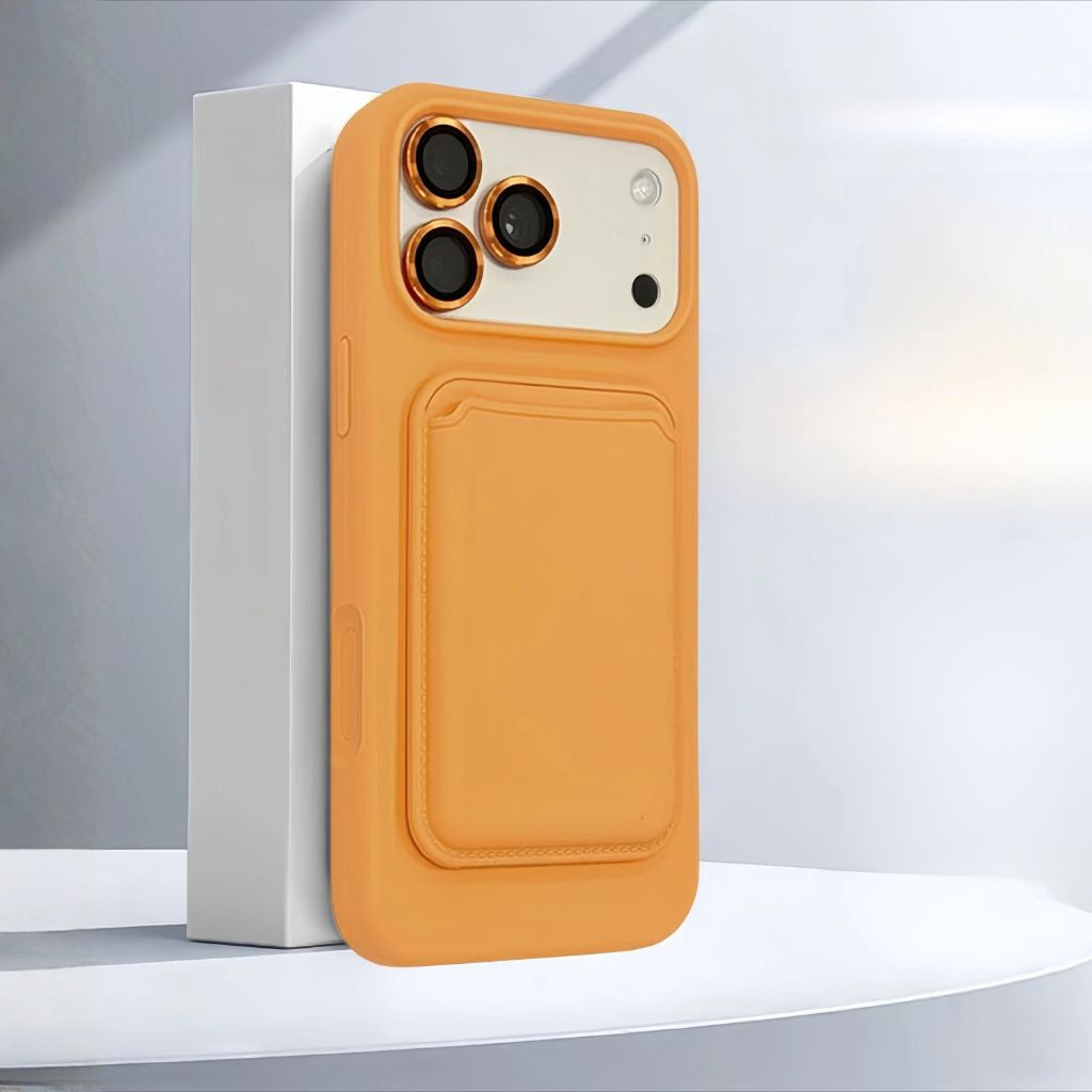 Siliconen iPhone Hoesje met Afneembare Kaarthouder Shockproof Magnetisch Pasjeshouder Telefoonbescherming