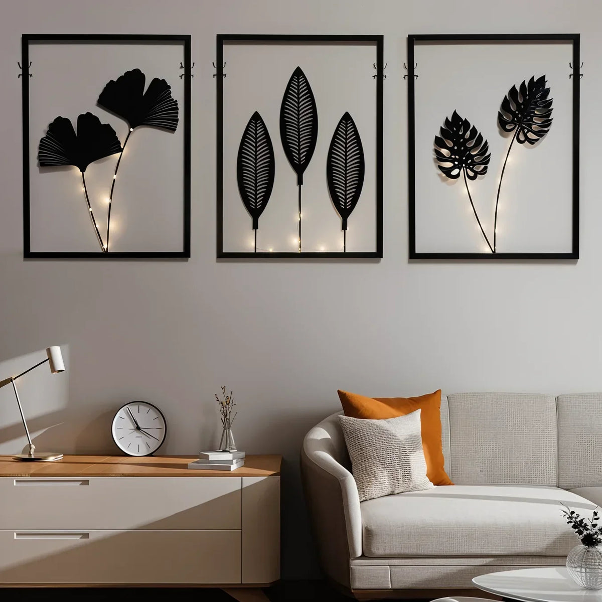 LED Bladlijst met Kleurwisseling voor Binnen - Decoratief Lichtobject voor Sfeervolle Kamers en Woonruimtes