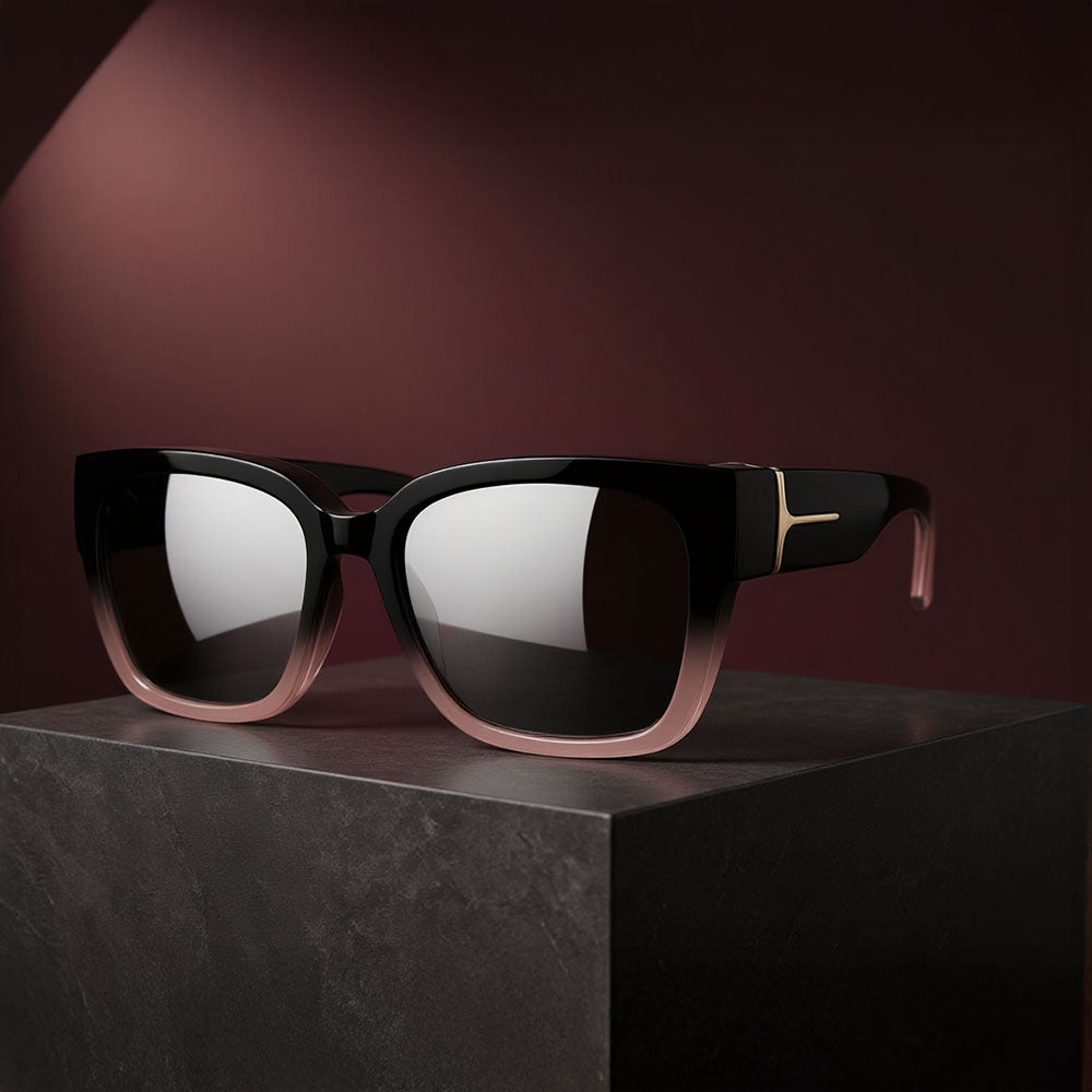 Overzet Zonnebril met UV Bescherming voor Brildragers Fit Over Polariserend Luxe Design Zwart Bordeaux