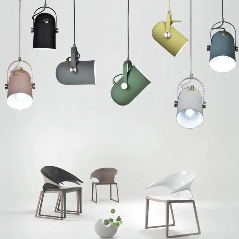 Moderne Hanglamp met Verstelbare Kabel voor Slaapkamer - Scandinavisch Design met Kleuraccenten