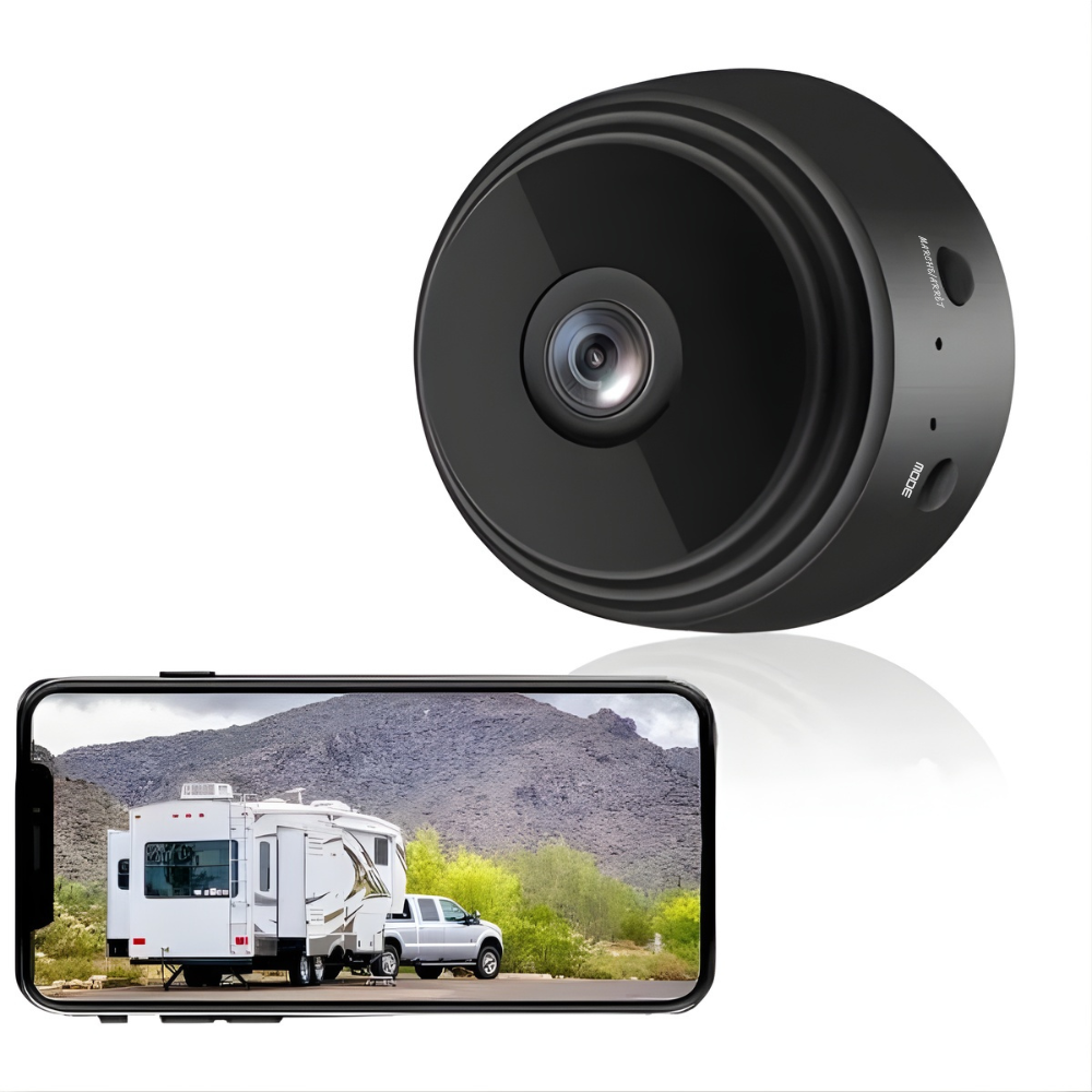 Draadloze Achteruitrijcamera Full HD 720P voor Camper Vrachtwagen Aanhanger - Magnetische Montage 360° Roteerbaar