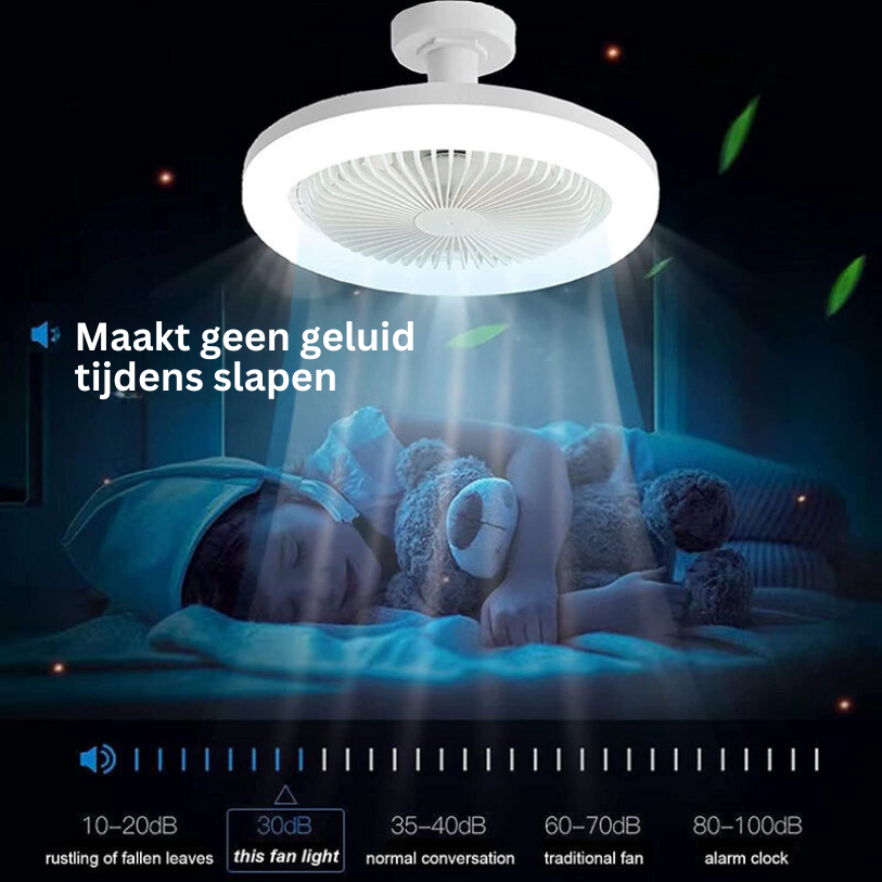 Plafondventilator met Verlichting en Afstandsbediening E27 Fitting LED 2100 Lumen Koeling Slaapkamer Woonkamer
