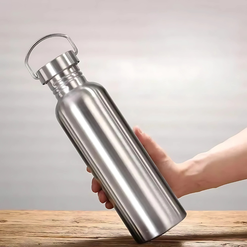 Thermosfles RVS met Lekvrije Dop 350-1000ml Dubbelwandig Geïsoleerd Drinkfles Sport Wandelen Outdoor