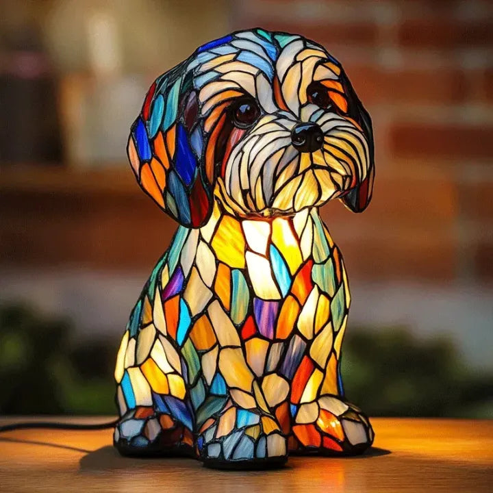 Decoratieve Hondenlamp met Uniek Motief - Sfeerverlichting voor Hondliefhebbers