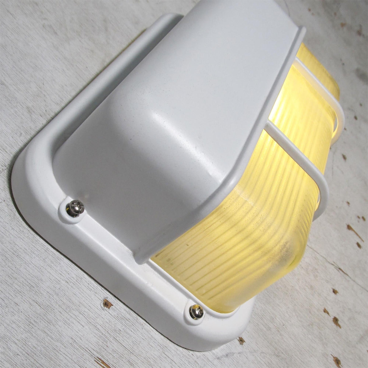 Vintage Buitenlamp Messing met Glazen Kap - Wandverlichting voor Terras & Tuin