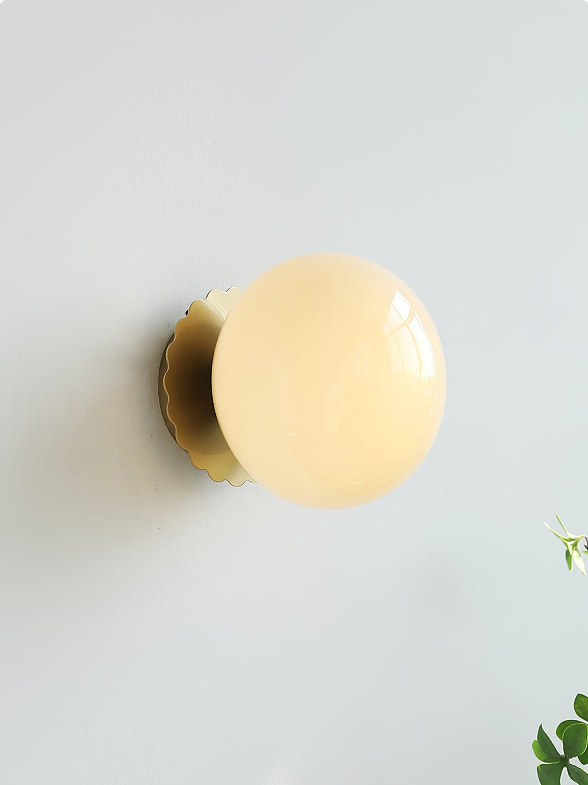 Glazen Wandlamp met Gekleurde Diffuser - Dimbare Armatuur Wand & Plafond Converteerbaar