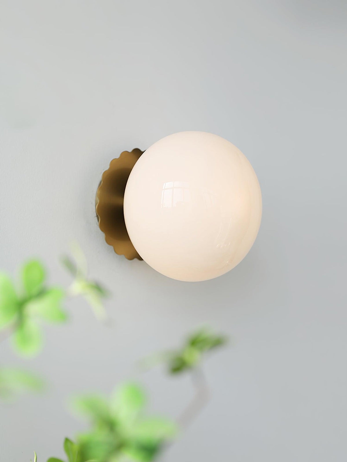 Glazen Wandlamp met Gekleurde Diffuser - Dimbare Armatuur Wand & Plafond Converteerbaar
