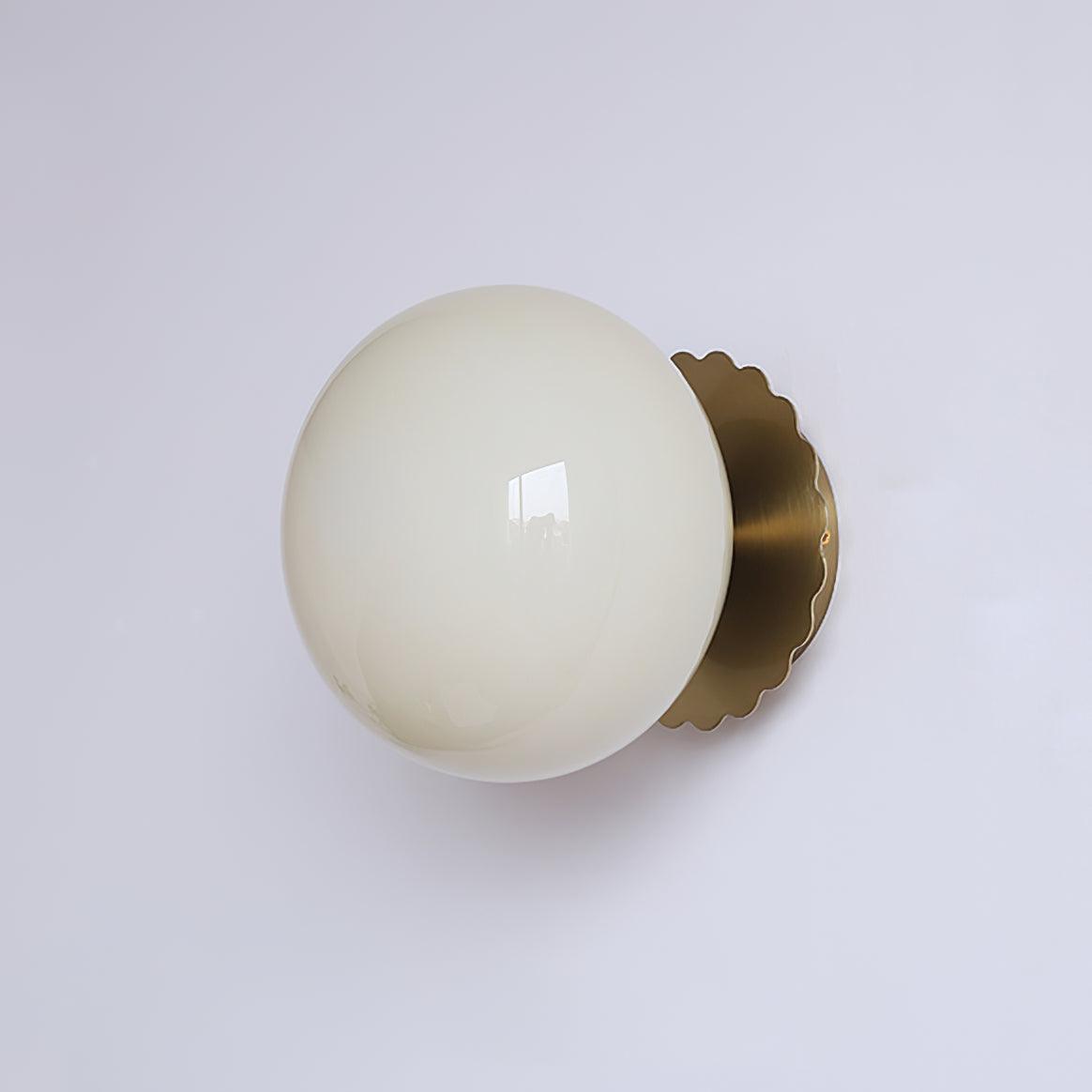 Glazen Wandlamp met Gekleurde Diffuser - Dimbare Armatuur Wand & Plafond Converteerbaar