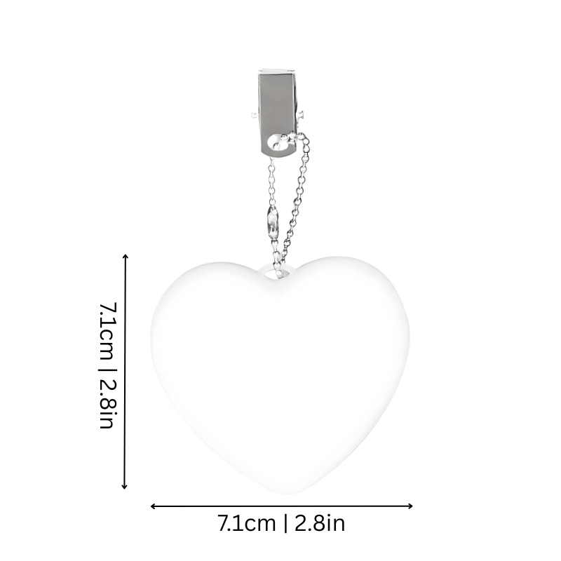 Tasverlichting met Aanraaksensor Hart of Ster Clip-on Lampje Handtas Rugzak LED Zoeklicht Compact Nachtlampje