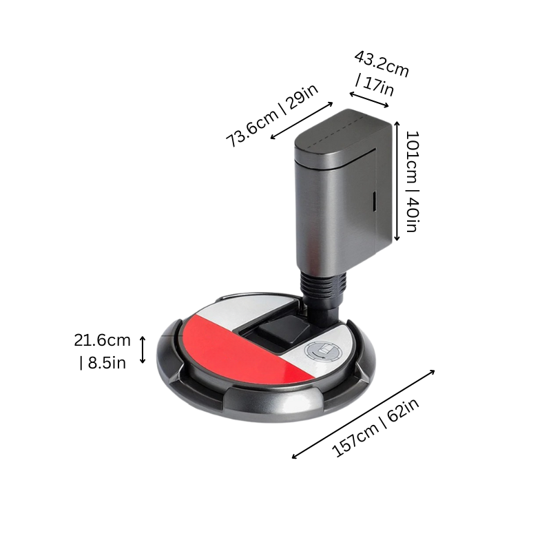 Magnetische Deurstop Vloermodel Messing Verstelbaar in Diverse Kleuren voor Elke Deuropening en Deurtype