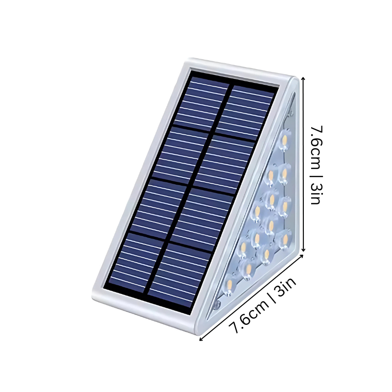 Solar Buitenlamp met Bewegingssensor IP65 Waterdicht voor Trap Tuinpad Automatische Trapverlichting LED