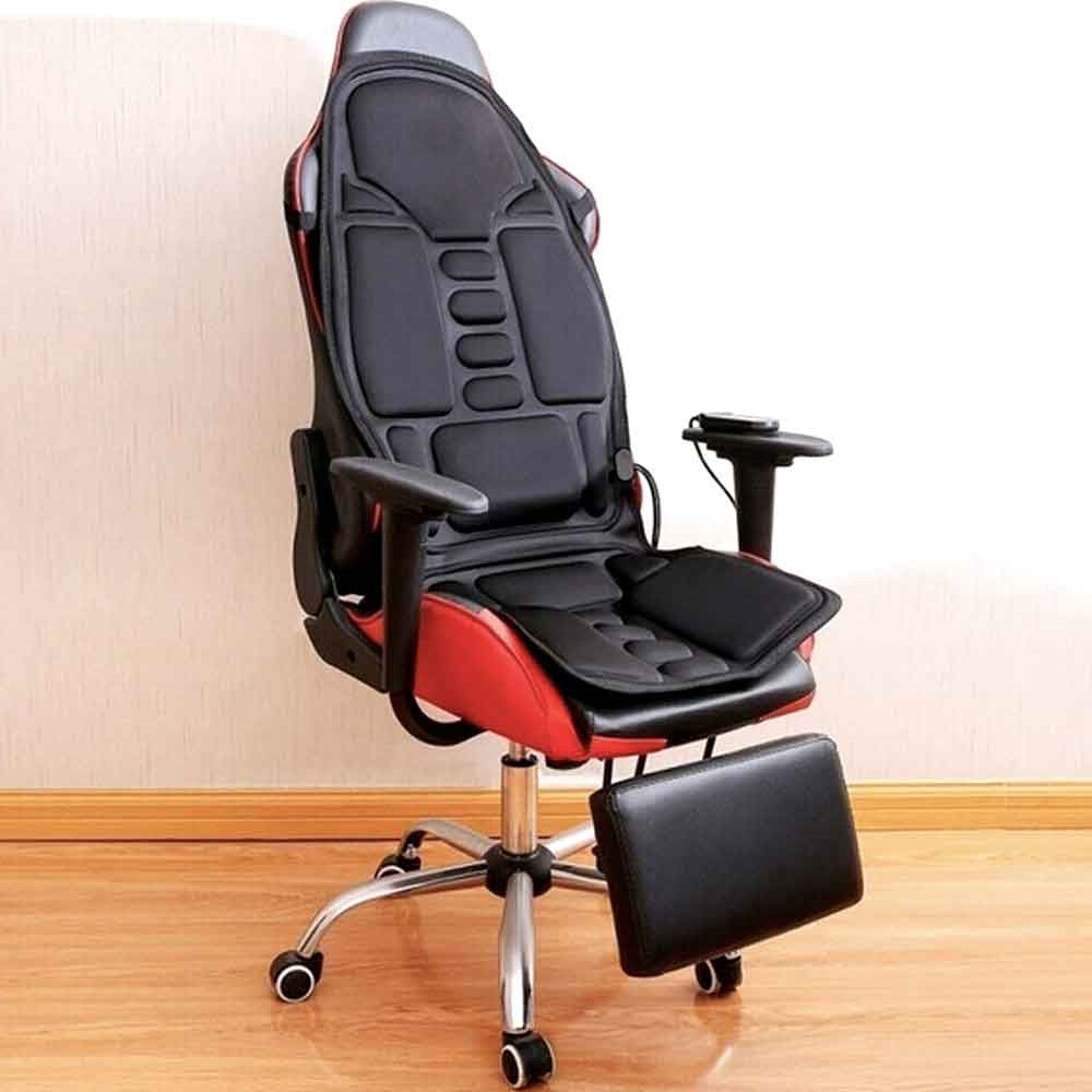 Elektrische Massagekussen met 8 Programma's Verwarmde Neksteun Shiatsu voor Stoel Auto Thuis Relaxatie