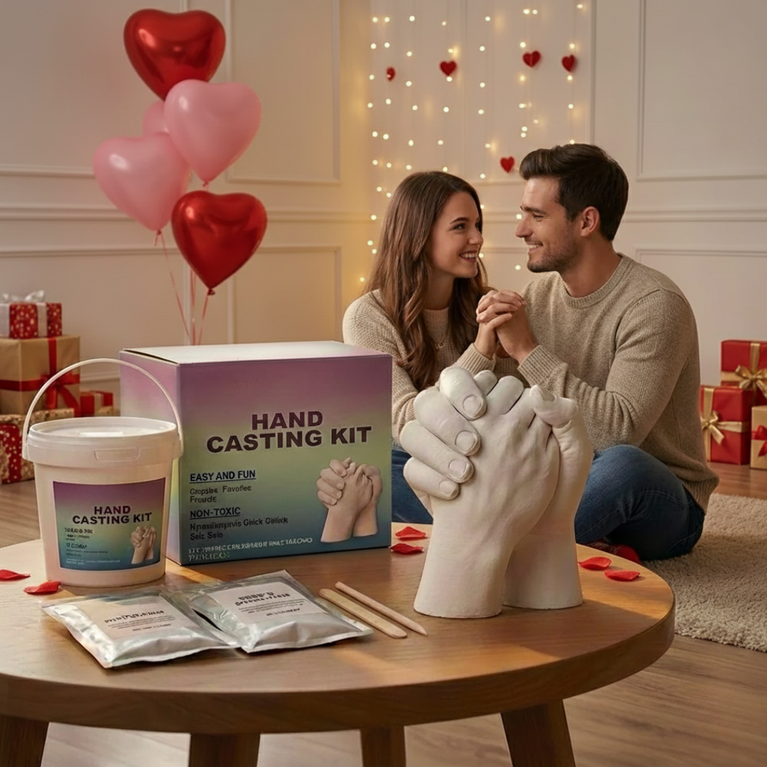 Handafdruk Gietset Hart Handen Koppels Gezin Baby 3D Alginaat Gips Creatieve Herinnering Kunstwerk Cadeau