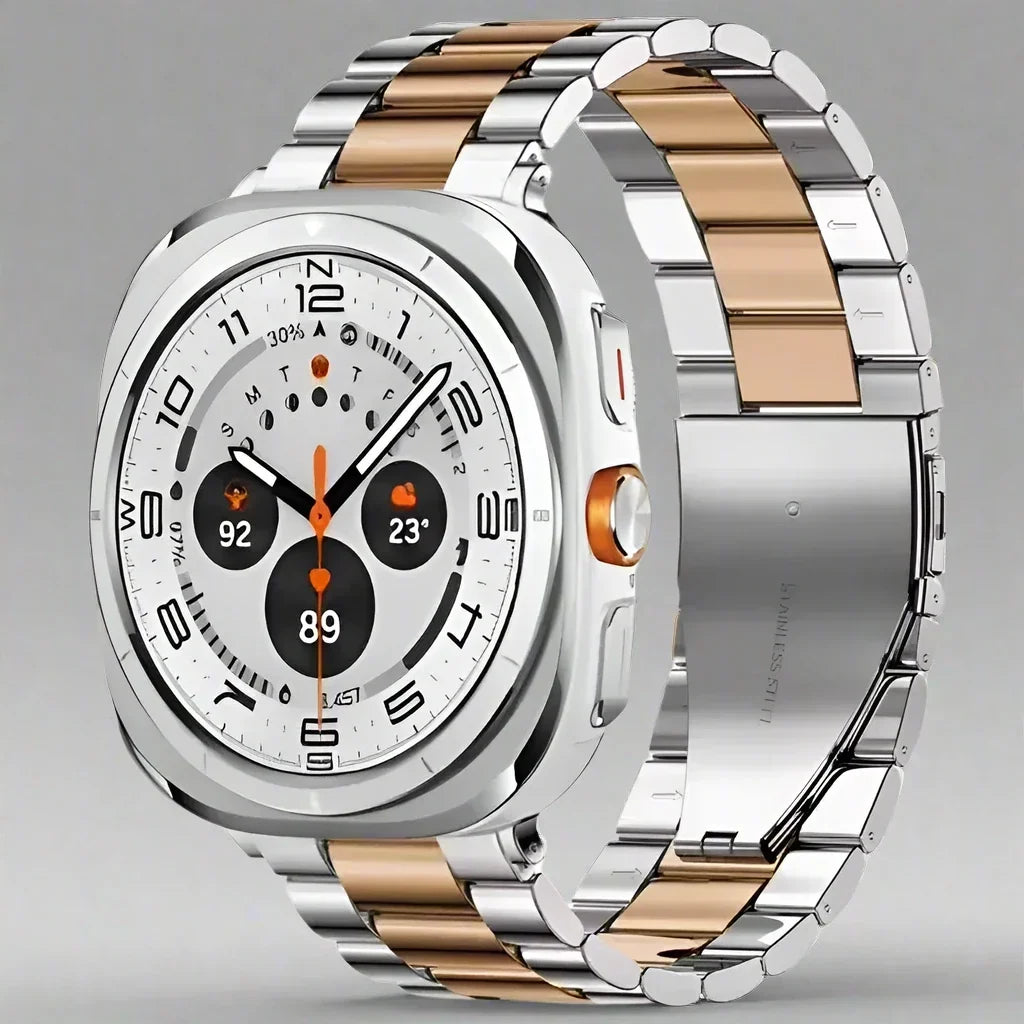 Roestvrijstalen Horlogeband 47mm Smartwatch Metalen Bandje Premium Finish Verstelbaar Polsband Elegant