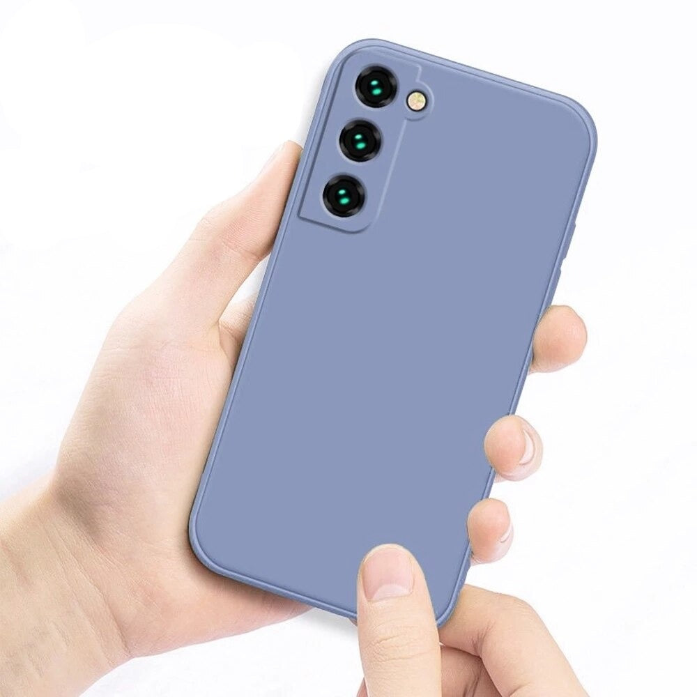 Siliconen Telefoonhoesje met Microfiber Voering voor Galaxy S22-S26 Series Shockproof Bescherming Ultradun