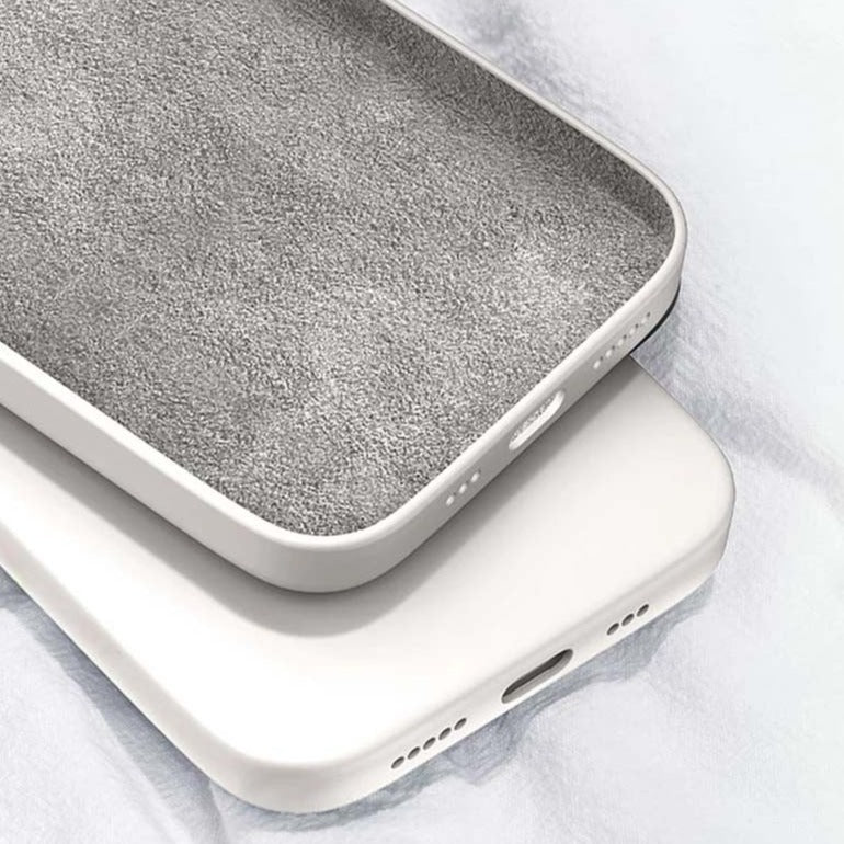 Siliconen Telefoonhoesje met Microfiber Voering voor Galaxy S22-S26 Series Shockproof Bescherming Ultradun